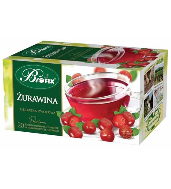 Herbata Biofix Premium żurawinowa 25szt.