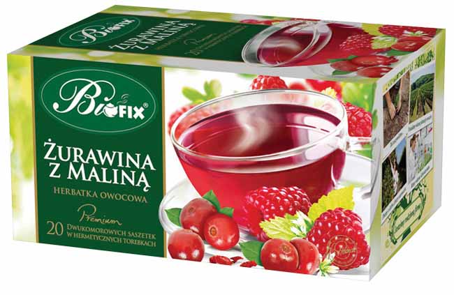 Herbata Biofix Premium żurawina+ malina 20szt.