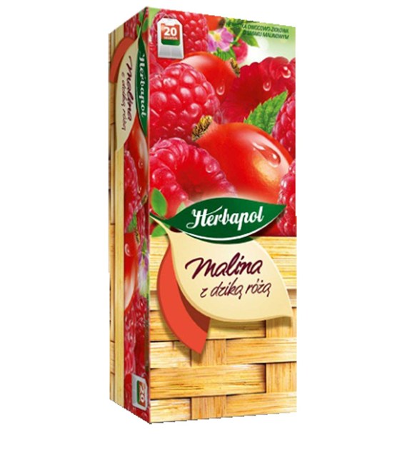 Herbata Herbapol malina z dziką różą 20szt.