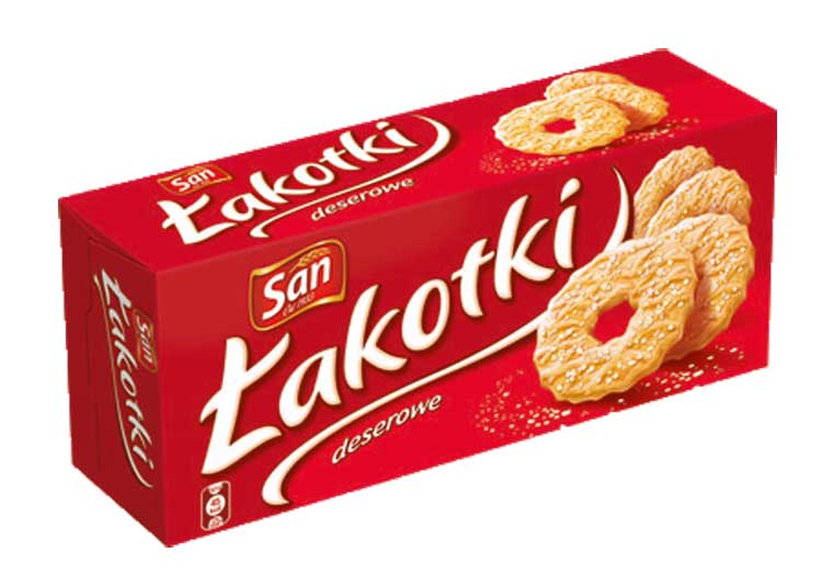 Ciasteczka Łakotki 168g z cukrem