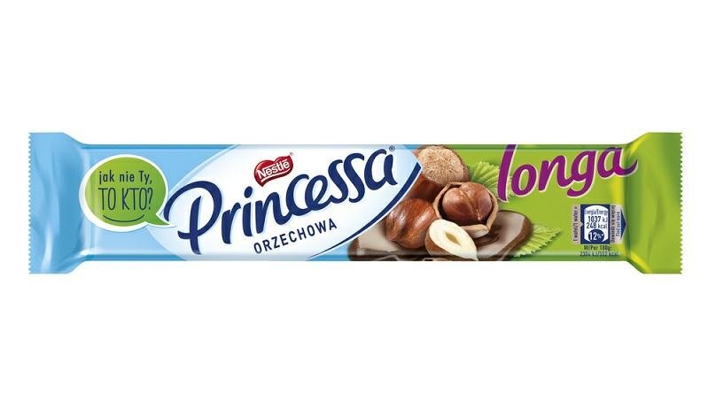 Wafelek Princessa Long orzechowa 45g