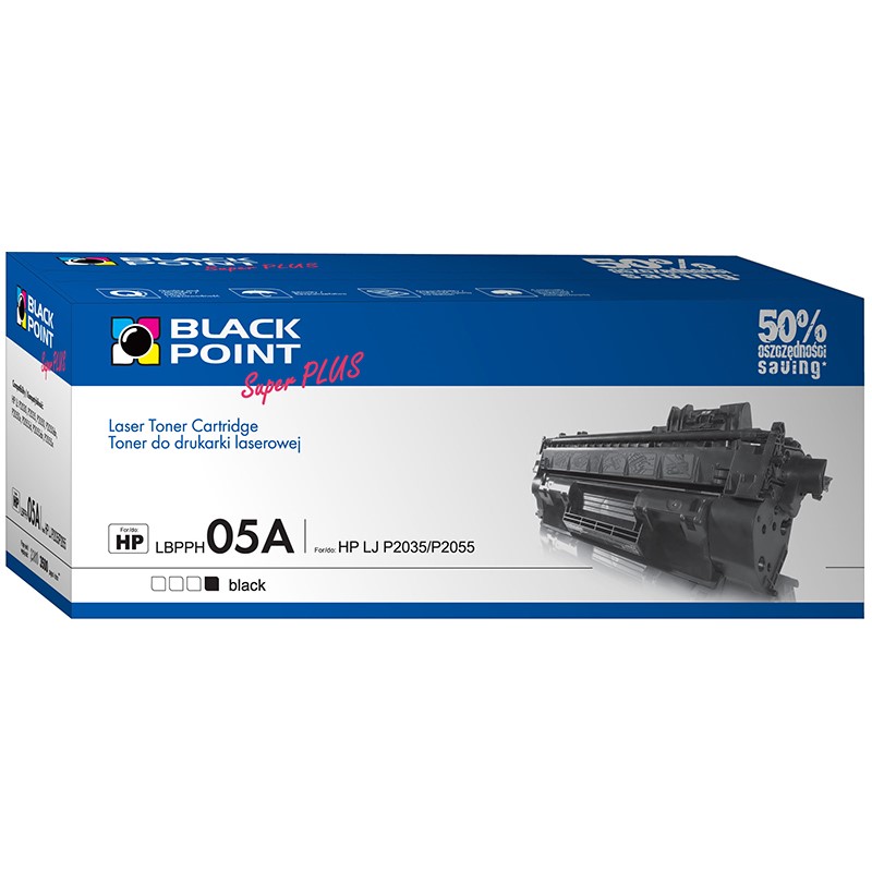 Toner Black Point do HP CE505A / CRG-719