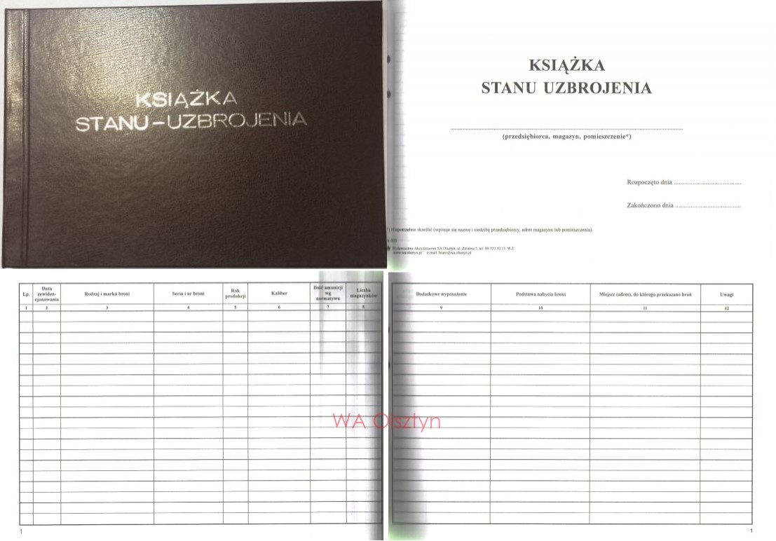 Książka stanu uzbrojenia