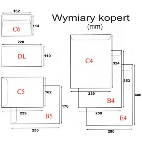 Koperta B5 brązowa HK op.50szt