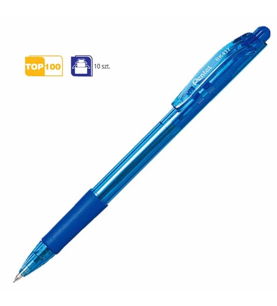 Długopis automatyczny Pentel BK417 WOW niebieski