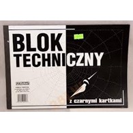 Blok techniczny A4/10k z czarnymi kartkami