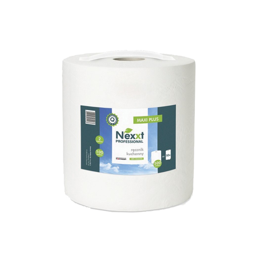 Ręcznik w roli Nexxt MAXI 2-warstw. Biały 60mb