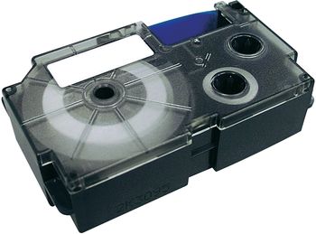 Taśma do drukarki Casio  XR-18WE1 black ink white