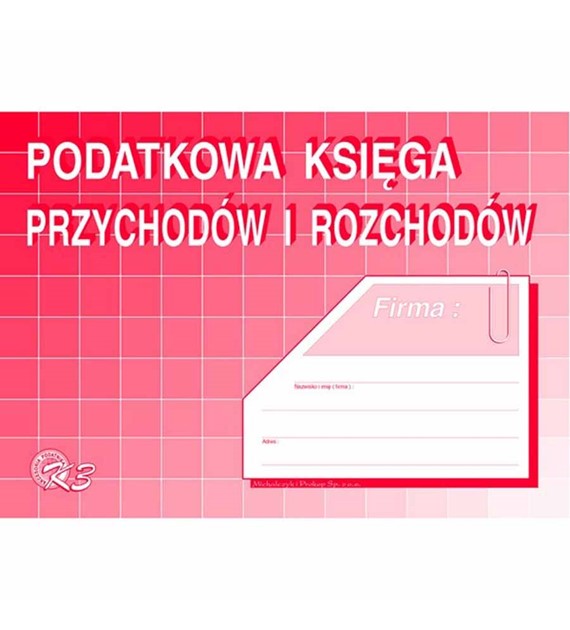 Podatkowa księga przychodów i rozchodów A5 offset