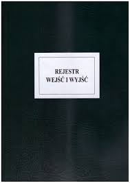 Rejestr wejść i wyjść w twardej oprawie
