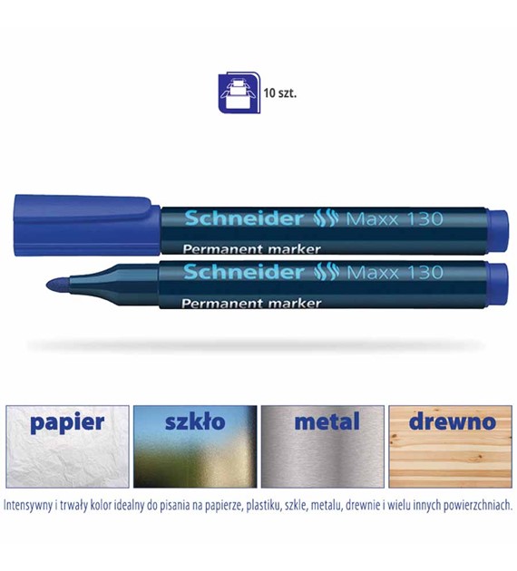 Marker permanentny Schneider 130 niebieski