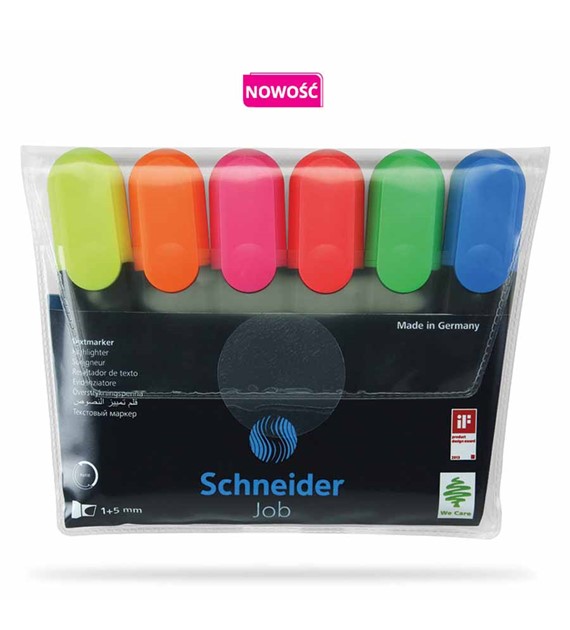 Zakreślacz Schneider 6 kolorów