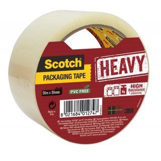 Taśma pakowa Scotch Heavy 50x66 b. mocna przezroczysta