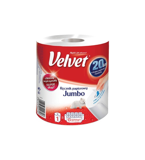 Ręcznik w roli Velvet Jumbo Duo 2-warstw. 2 szt.
